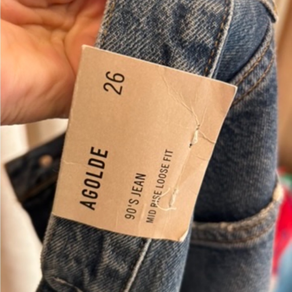 Agolde Women's Classic Blue Boyfriend Jeans